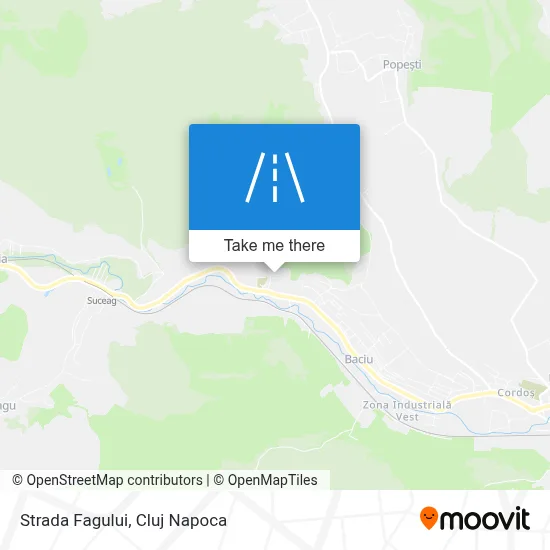 Strada Fagului map