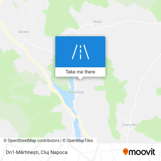 Dn1-Mărtinești map