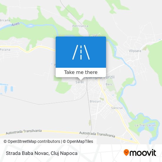 Strada Baba Novac map