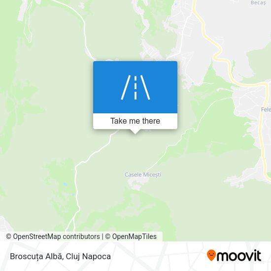 Broscuța Albă map