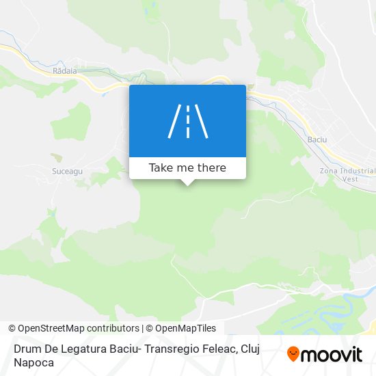 Drum De Legatura Baciu- Transregio Feleac map