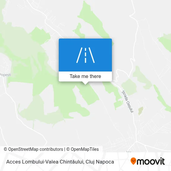 Acces Lombului-Valea Chintăului map