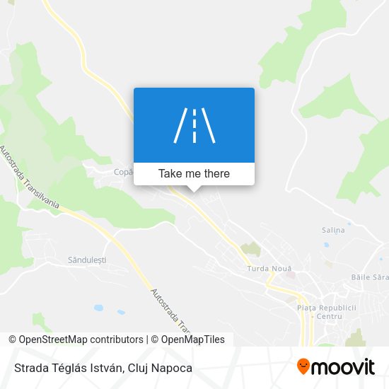 Strada Téglás István map