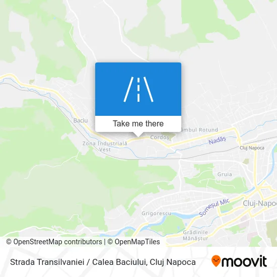 Strada Transilvaniei / Calea Baciului map