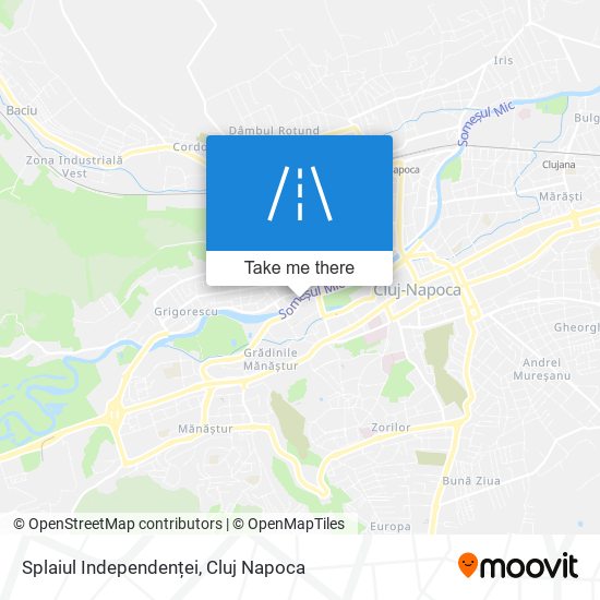 Splaiul Independenței map