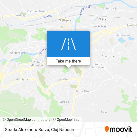 Strada Alexandru Borza map