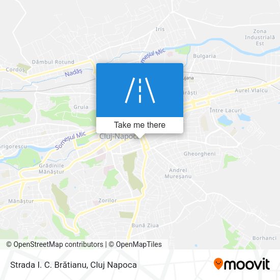 Strada I. C. Brătianu map