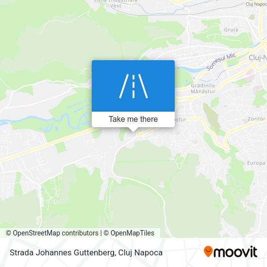 Strada Johannes Guttenberg map