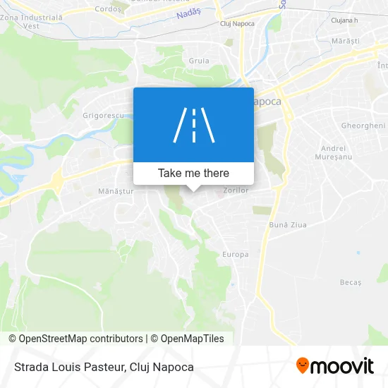 Strada Louis Pasteur map