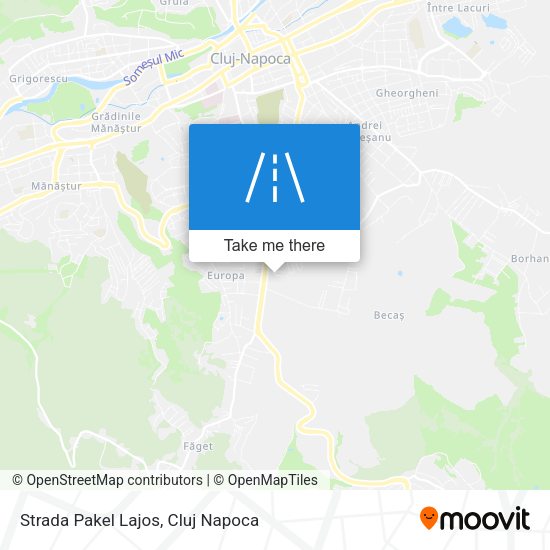 Strada Pakel Lajos map