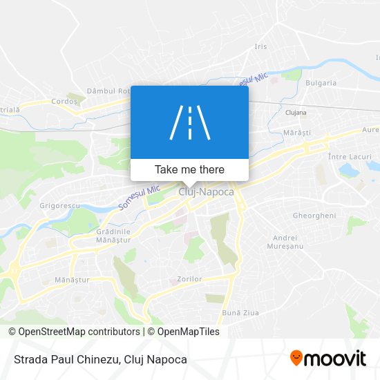 Strada Paul Chinezu map