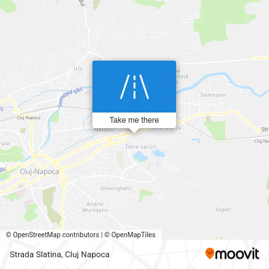 Strada Slatina map