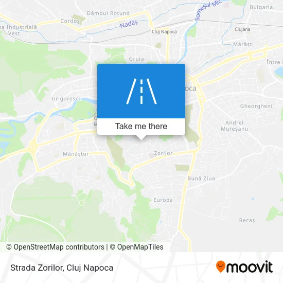 Strada Zorilor map