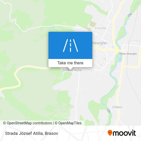 Strada József Atilla map