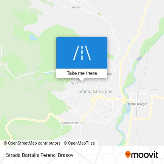 Strada Bartalis Ferenc map