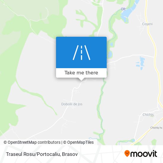 Traseul Rosu/Portocaliu map