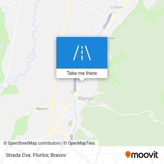 Strada Cva. Florilor map