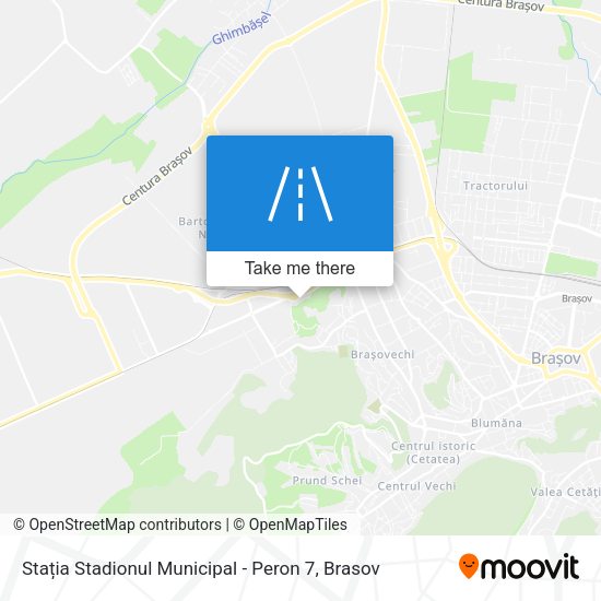 Stația Stadionul Municipal - Peron 7 map