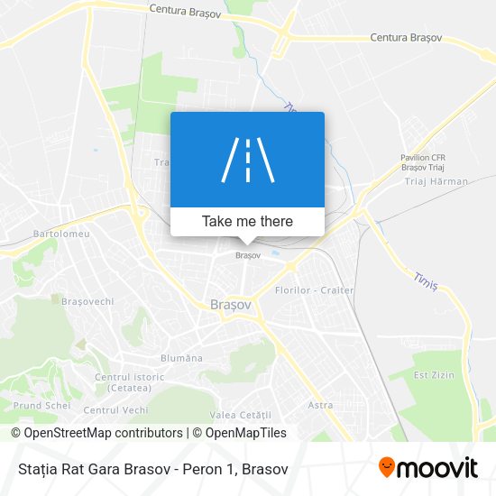 Stația Rat Gara Brasov - Peron 1 map