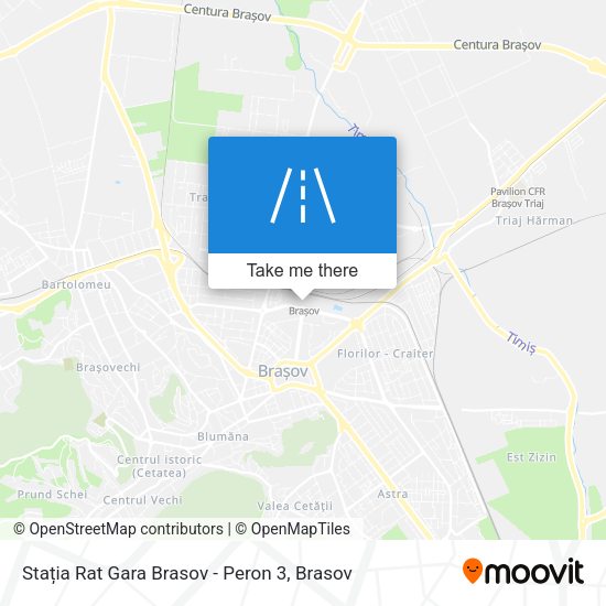 Stația Rat Gara Brasov - Peron 3 map