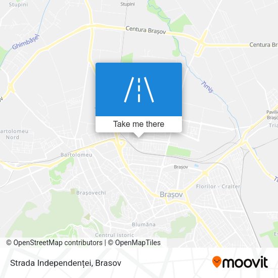 Strada Independenței map