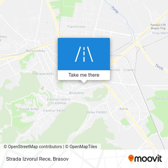 Strada Izvorul Rece map