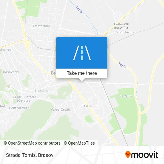 Strada Tomis map
