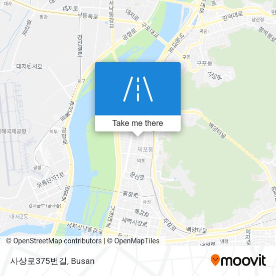 사상로375번길 map
