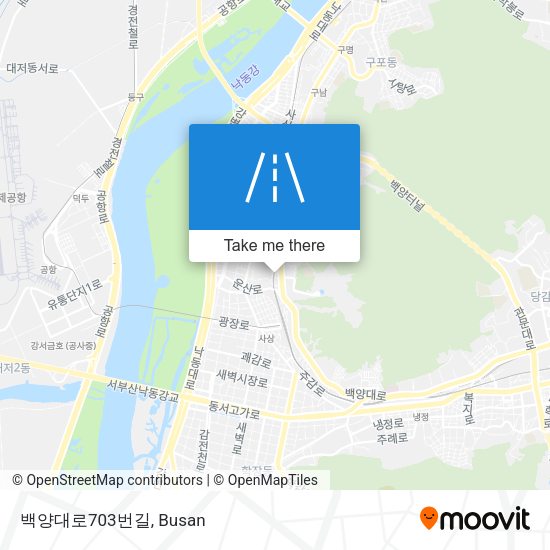 백양대로703번길 map