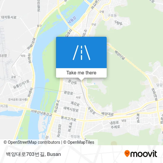 백양대로703번길 map