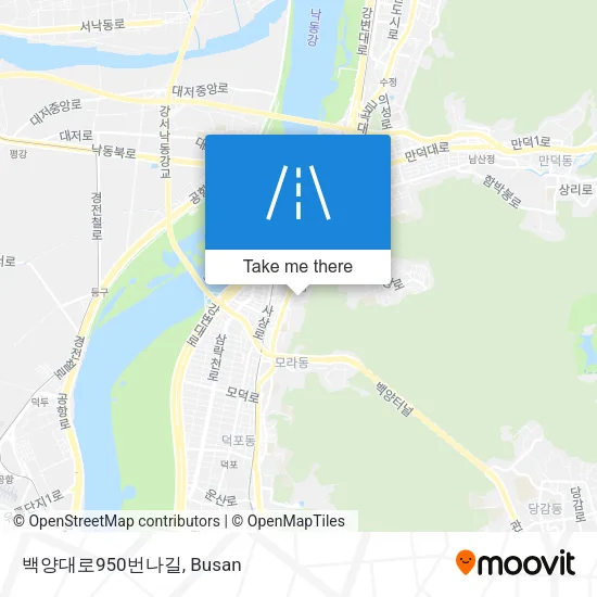 백양대로950번나길 map