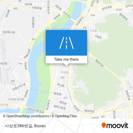 사상로386번길 map
