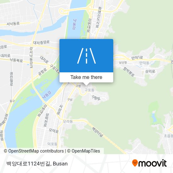 백양대로1124번길 map