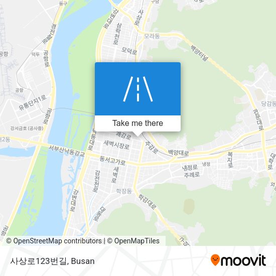 사상로123번길 map