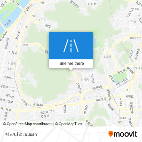 백양터널 map