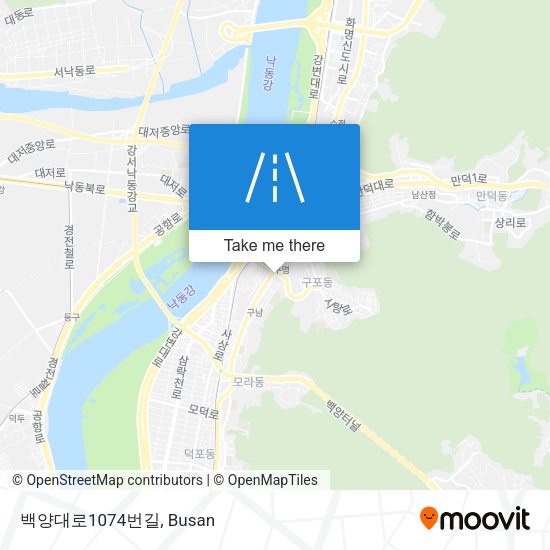 백양대로1074번길 map