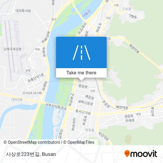 사상로223번길 map