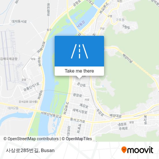사상로285번길 map