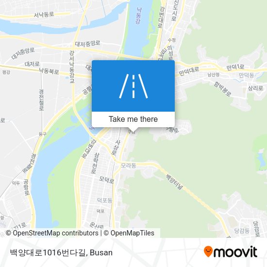 백양대로1016번다길 map