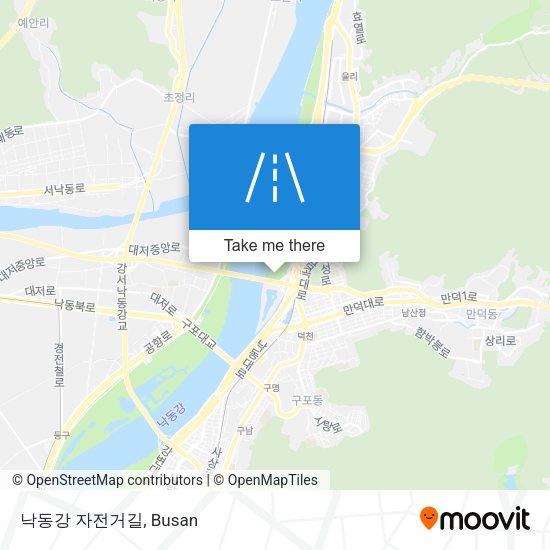낙동강 자전거길 map