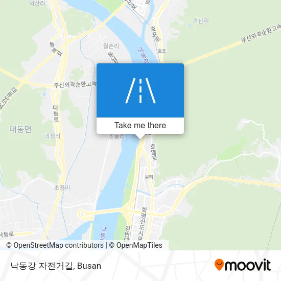 낙동강 자전거길 map