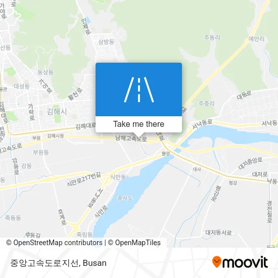 중앙고속도로지선 map