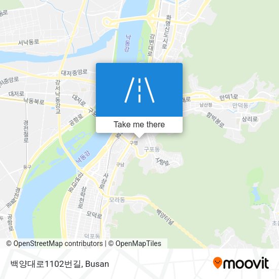 백양대로1102번길 map