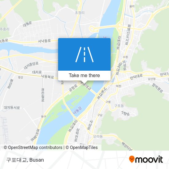 구포대교 map