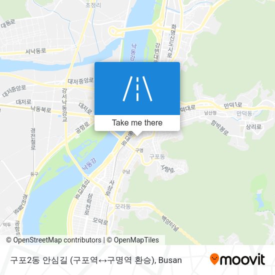 구포2동 안심길 (구포역↔구명역 환승) map