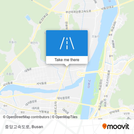 중앙고속도로 map