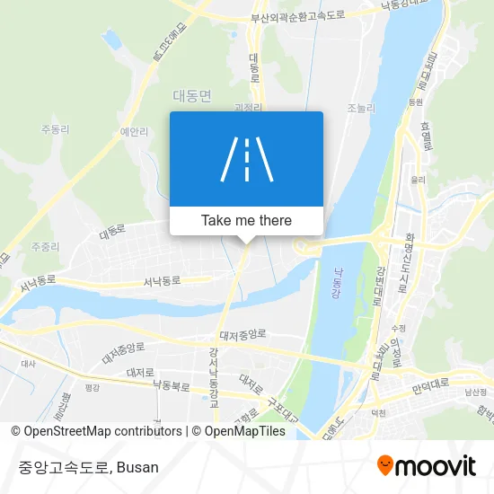 중앙고속도로 map