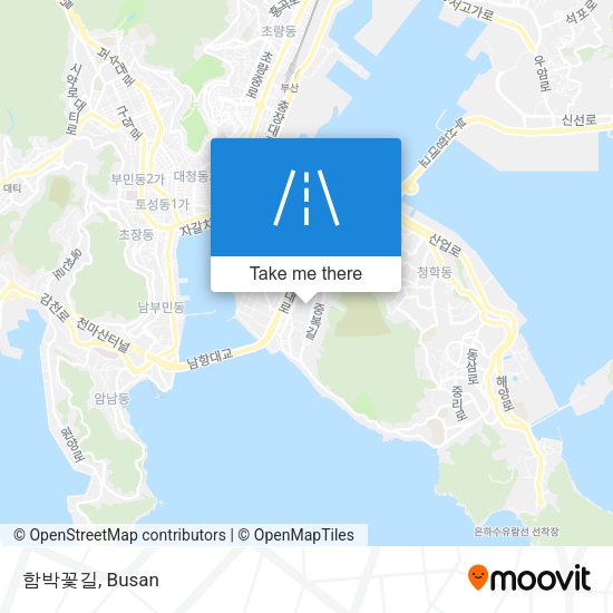 함박꽃길 map