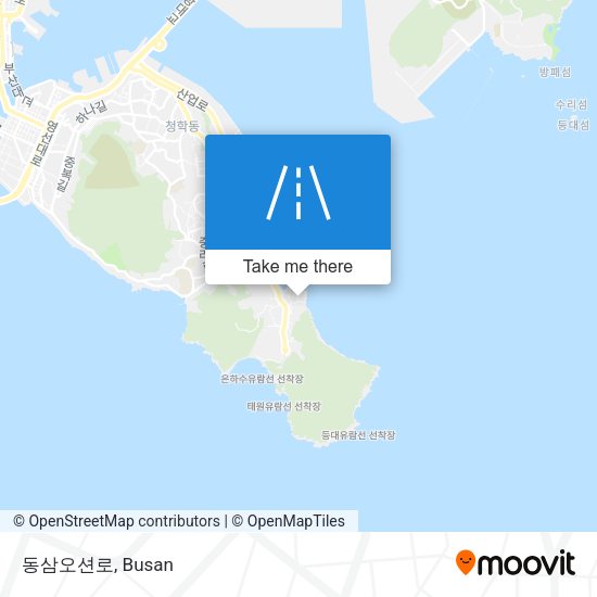 동삼오션로 map