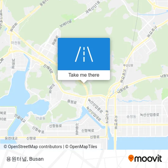 용원터널 map